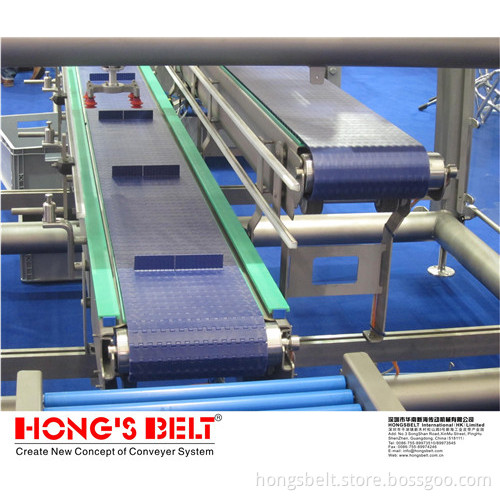 The Beverage Industry Modular Conveyor Belt with Flight (HS-700A)